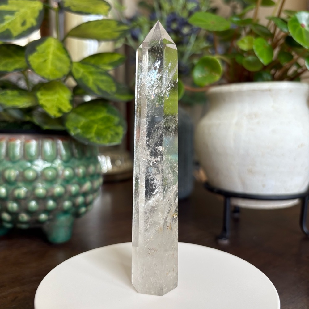 Clear Quartz Crystal Tower w/ Inclusions - Picture 5 of 11